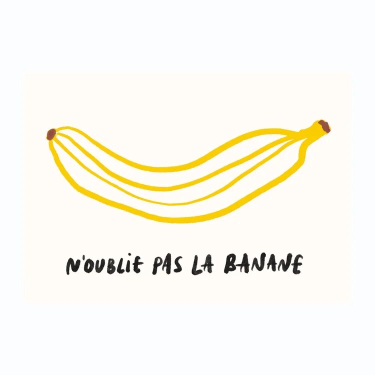 Carte postale banane par Floor Koop