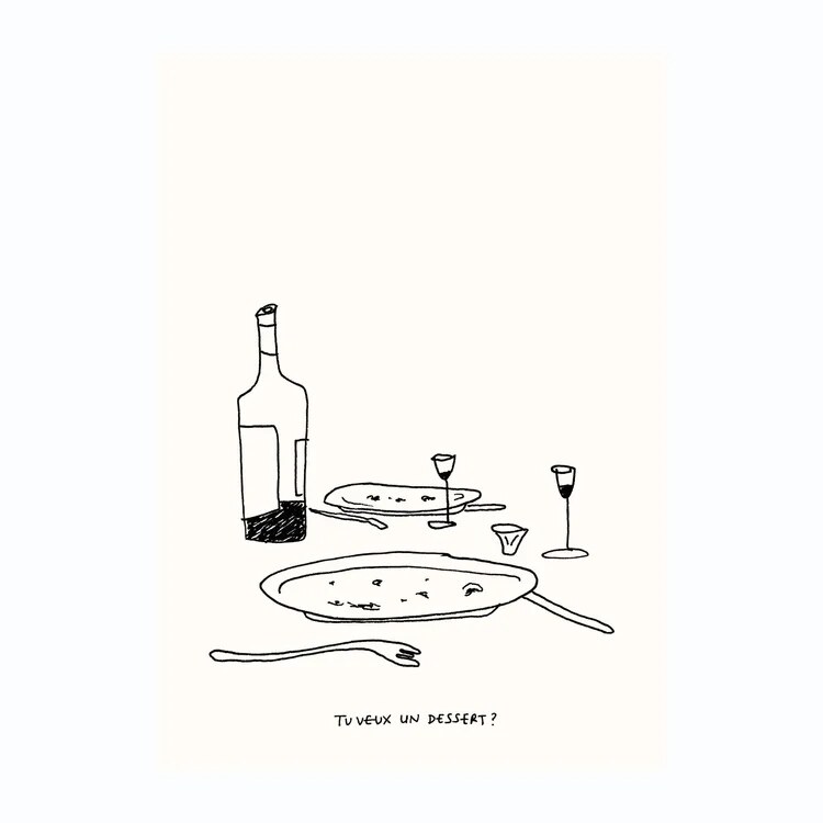 Carte postale « Tu veux un dessert ? » par Floor Koop