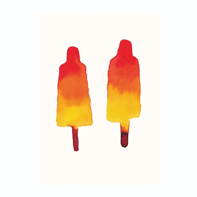 Carte postale glace Raketje par Floor Koop