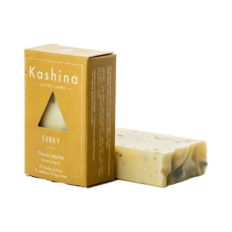 Savon Kashina Funky — à l'huile d'olive & senteurs d'agrumes