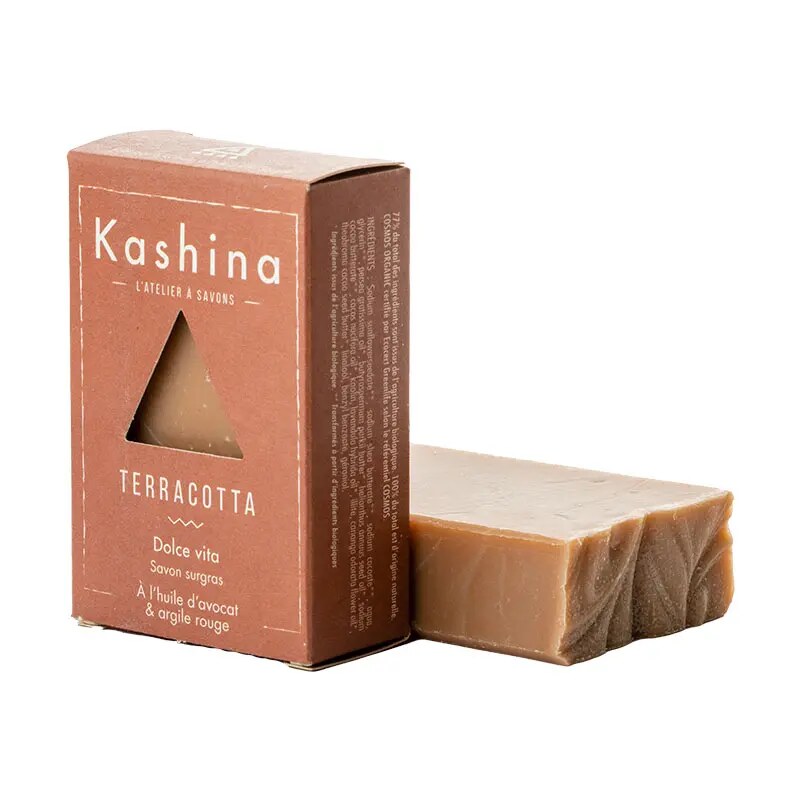 Savon Kashina Terracotta — à l'huile d'avocat & argile rouge