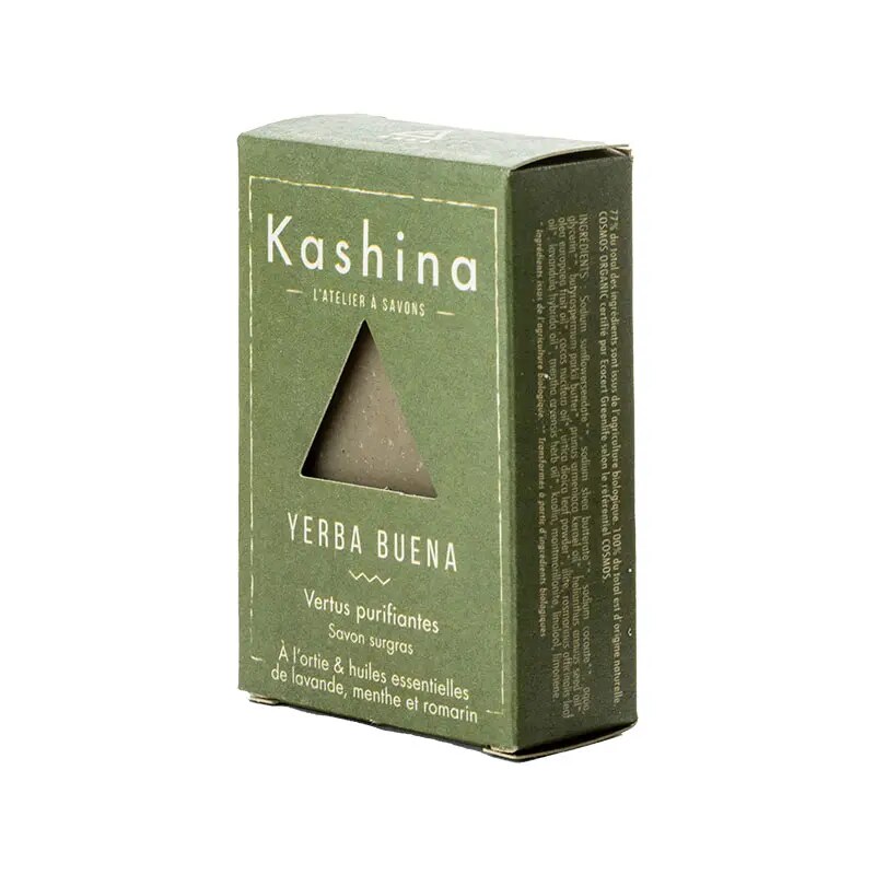 Savon Kashina Yerba Buena — ortie, lavande, menthe & romarin